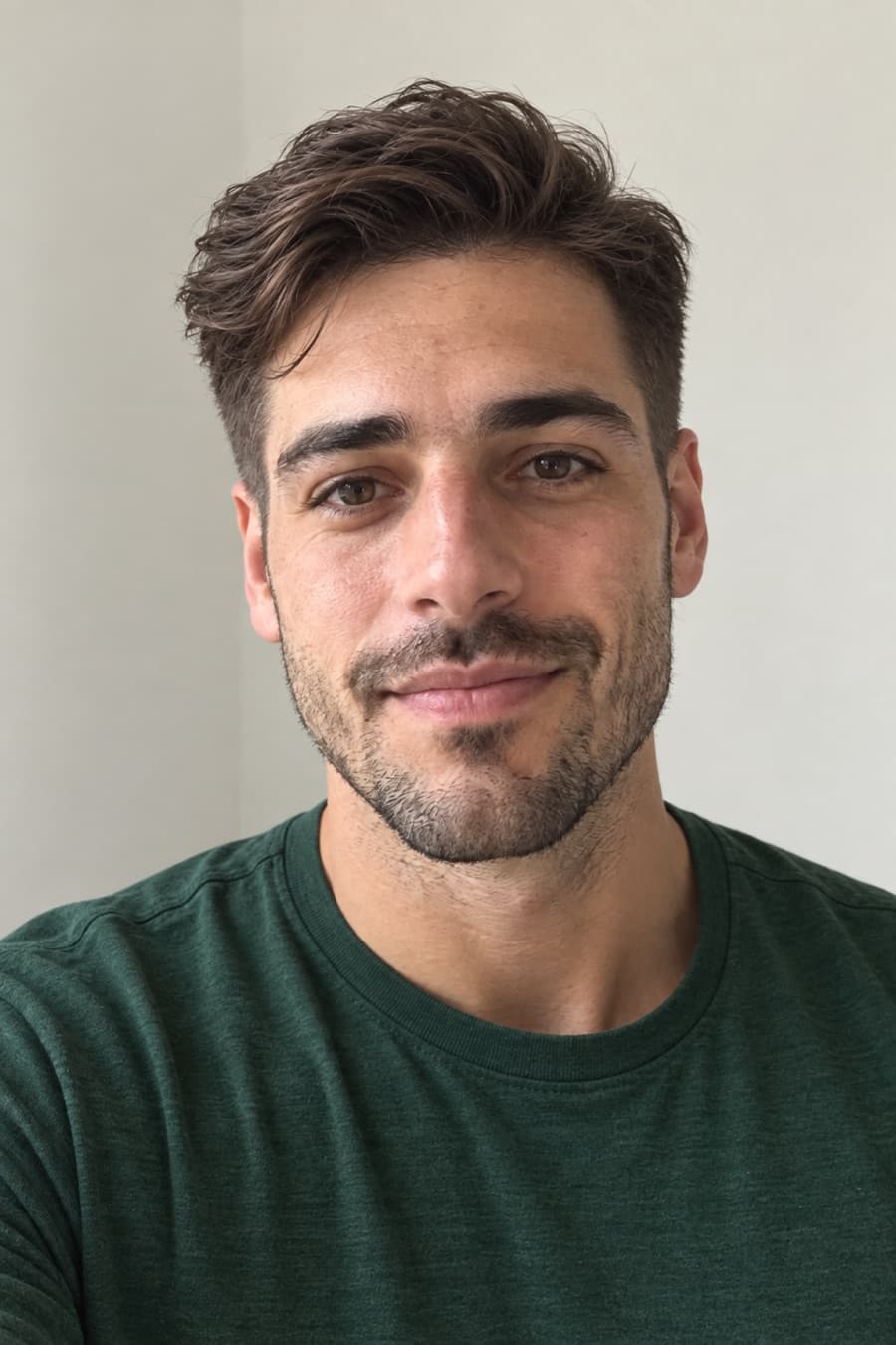 Ryan with a low taper quiff