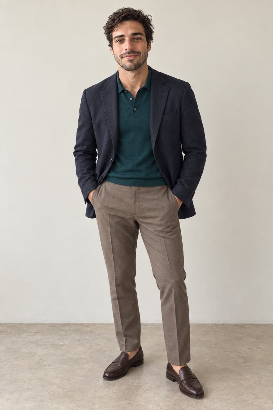 Ryan dressed for an office day